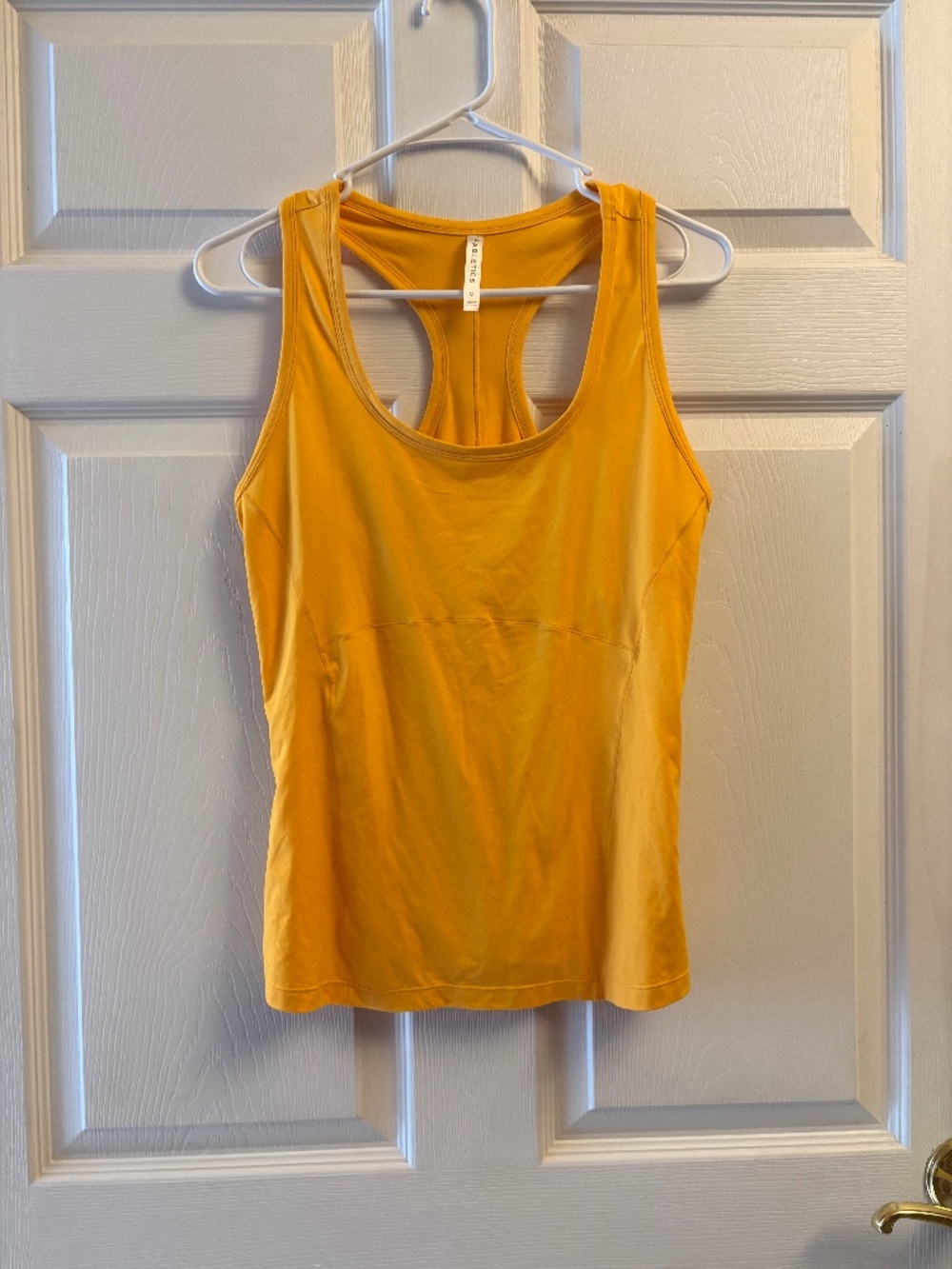Yellow Fabletics Athletic Tank Top
